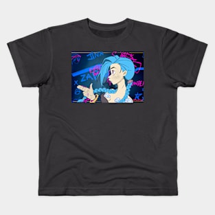 Blue girl Kids T-Shirt